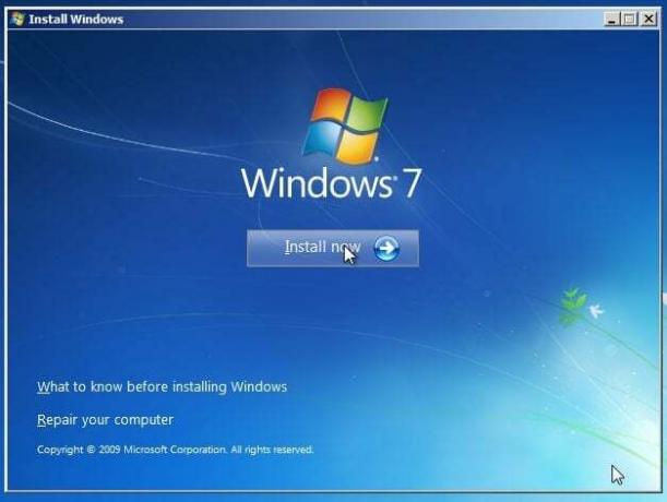 Asenna Windows 7