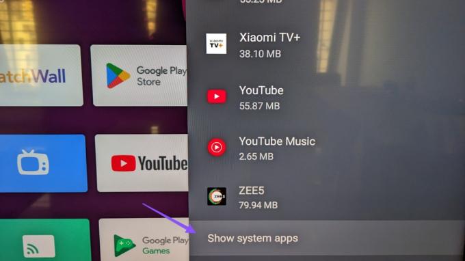 zobraziť systémové aplikácie na Android TV