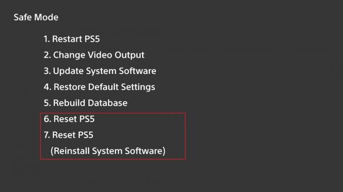 รีเซ็ต PS5 ในเซฟโหมด วิธีแก้ไข PS5 ไฟสีน้ำเงินกะพริบ