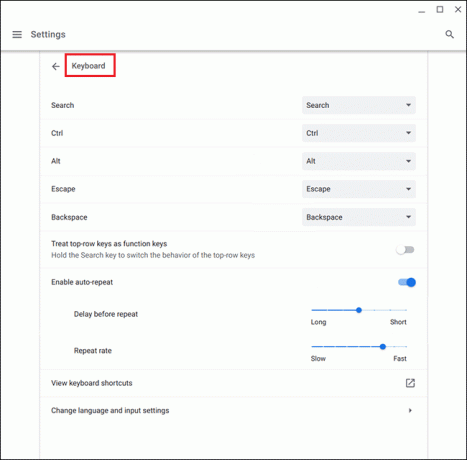 haga clic en Teclado. Cómo arreglar el teclado de Chromebook que no funciona