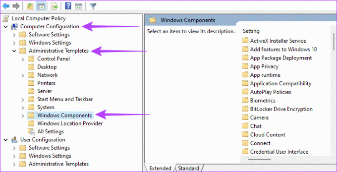 Rozšírenie komponentov systému Windows