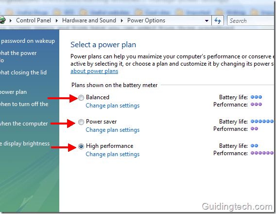 Poweroptions