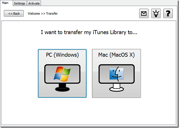 Μεταφορά σε Mac ή PC