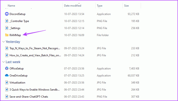 folder RAMMAp w Eksploratorze plików