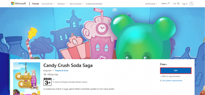 „Candy Crush Soda Saga“ atsisiuntimo puslapis. 50 geriausių nemokamų žaidimų, skirtų „Windows 10“, kuriuos galite atsisiųsti