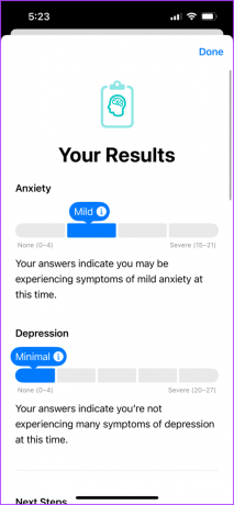 Psychische Gesundheitssymptome melden Gesundheits-App iPhone