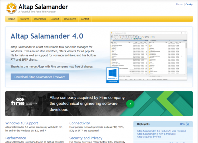 Altap-Salamander | Bester kostenloser Dateimanager für Windows 10