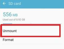 sd 카드 samsung s7을 마운트 해제합니다. Samsung S7에서 SIM 카드를 제거하는 방법
