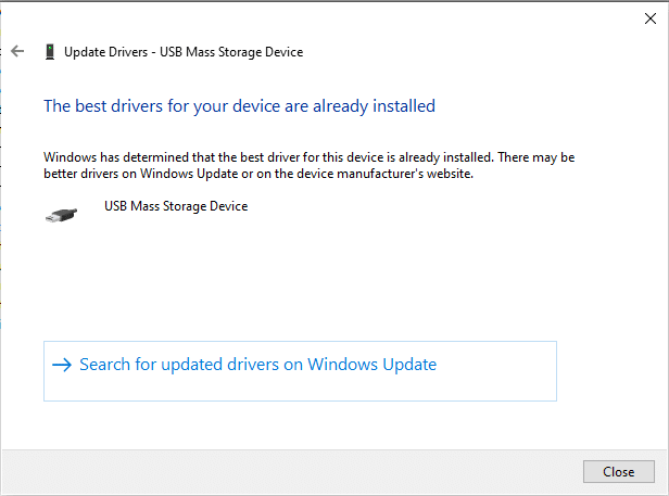 meddelande om den uppdaterade versionen av enhetsdrivrutinen. Fix-enhet kräver ytterligare installation på Windows 10