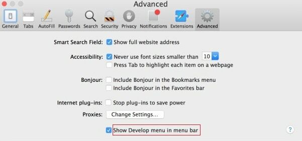 enable-develop-menu-safari-mac。 この接続はプライベートではないので修正してください