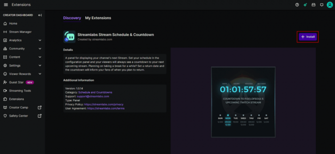 Instalacija Streamlabs ekstenzije. 13 načina da popravite svoja Twitch proširenja kada ne rade