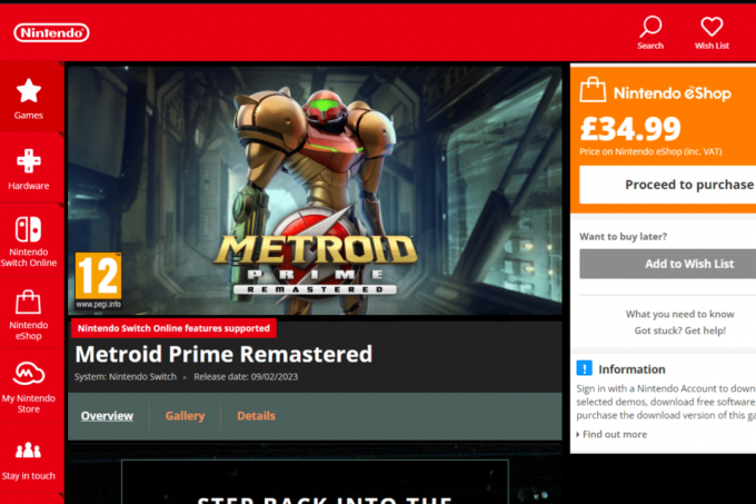 Το Metroid prime remastered είναι πλέον διαθέσιμο στο Nintendo Switch