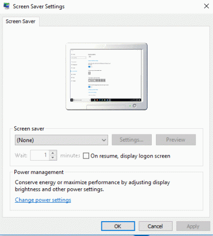 გამორთეთ ეკრანმზოგი Windows 10-ში დესკტოპის ფანჯრების მენეჯერის (DWM.exe) მაღალი CPU-ის გამოსასწორებლად