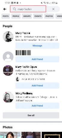 Skriv inn navnet på vennen din i søkeikonet hvem du vil foreslå. | Hvordan anbefale venner på Facebook