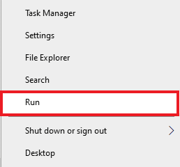 เปิดกล่องเรียกใช้ | วิธีติดตั้ง DirectX ใหม่ใน Windows 10