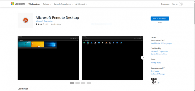 Microsoft Remote Desktop