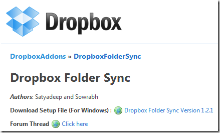 Synchronizacja folderów Dropbox1