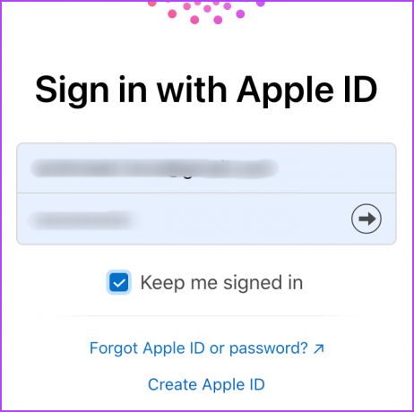 Connectez-vous à iCloud avec votre identifiant Apple