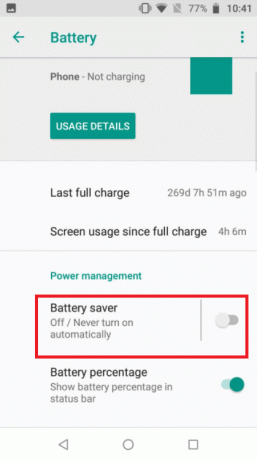 Atingeți Economisire baterie. Remediați apelul video WhatsApp nu funcționează pe iPhone și Android