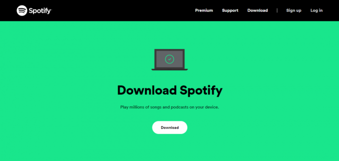 Ανοίξτε το πρόγραμμα περιήγησης ιστού και μεταβείτε στη σελίδα Λήψη Spotify. Πώς να διορθώσετε το σφάλμα σύνδεσης Spotify Code 4 στα Windows 10