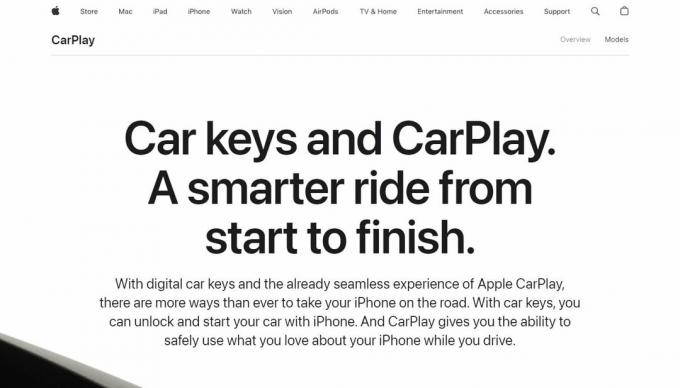 Site-ul Apple CarPlay