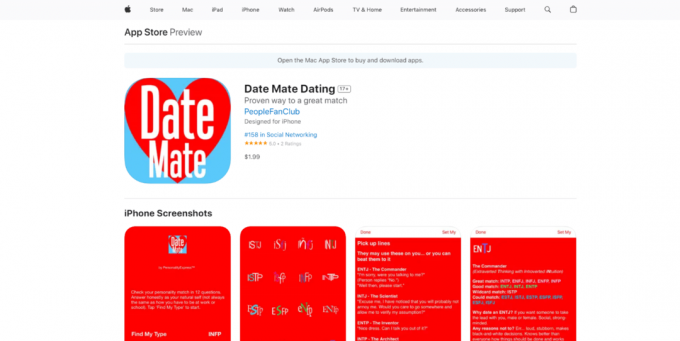 Oficiali Date Mate svetainė. 21 geriausia sukčiavimo programa, skirta „iPhone“.