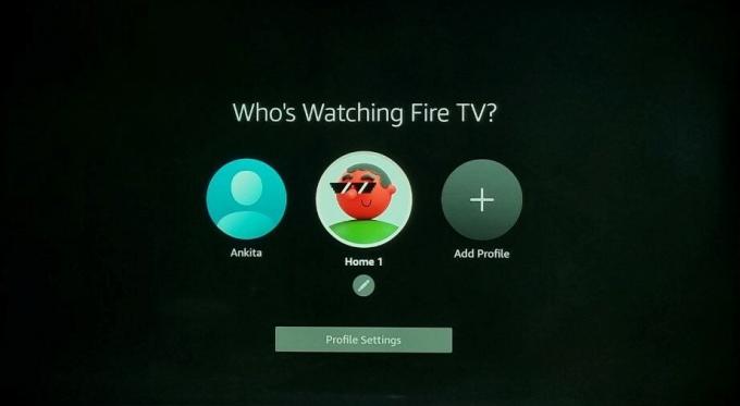 Fire TV Stick sākuma ekrāns