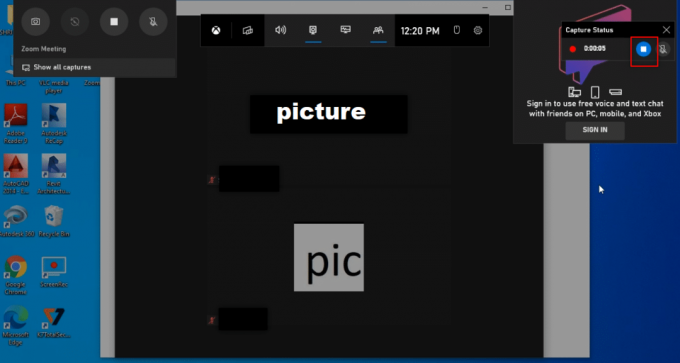 중지 버튼을 클릭합니다. Windows 10에서 권한 없이 Zoom 회의를 녹화하는 방법