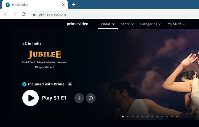 Öffnen Sie Prime Video in einem Browser