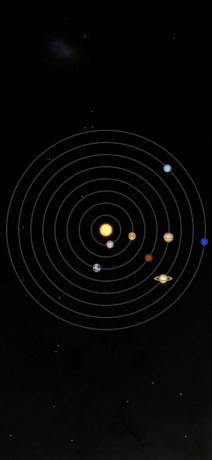 Fond d'écran d'astronomie iOS 16