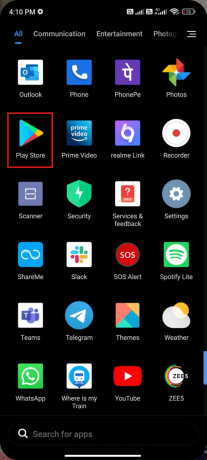 Vaya a su pantalla de inicio y toque Play Store