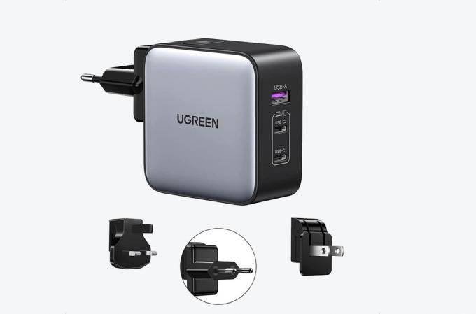 Зарядний пристрій UGREEN Nexode GaN 65 Вт USB C