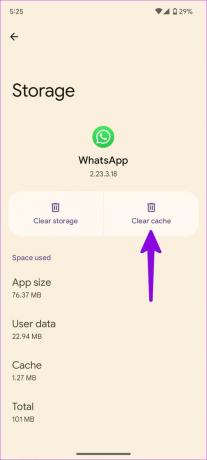 rensa cache för WhatsApp