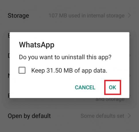 اضغط على موافق. 7 طرق لإصلاح عدم مزامنة WhatsApp جهات الاتصال على Android