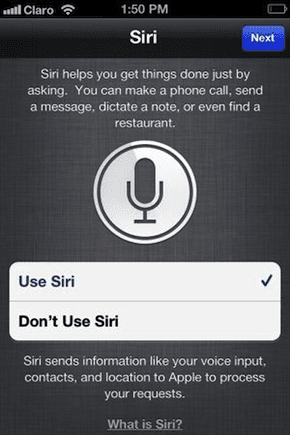 إعداد Siri