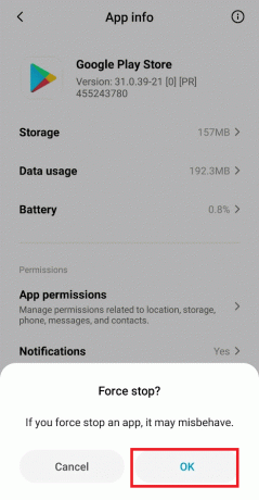 Dodirnite OK za potvrdu skočnog prozora. Ispravite pogrešku Google Play Authentication is Required na Androidu