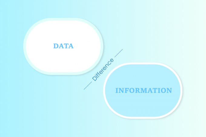 データと情報の例の違いは何ですか?
