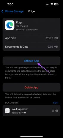 ออฟโหลดแอพ edge iphone