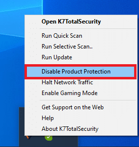 Desative o software antivírus. Corrigir o erro Qbittorrent IO no Windows 10