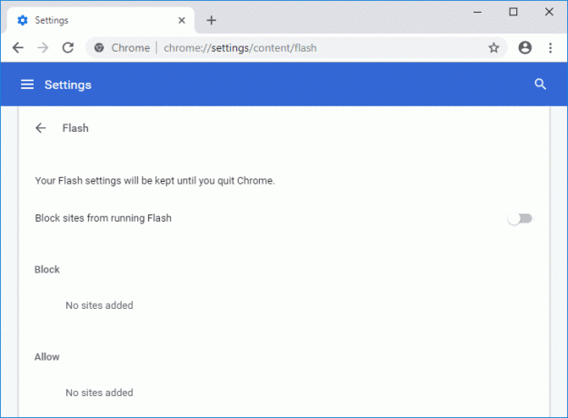Az Adobe Flash Player letiltása a Chrome-ban