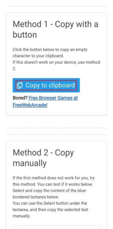 Pentru Metoda 1, atingeți Copiere în Clipboard. | cum să trimiți mesaj necompletat pe whatsapp