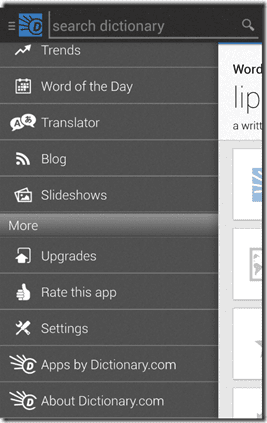 App dizionario per Android 2 Thumb