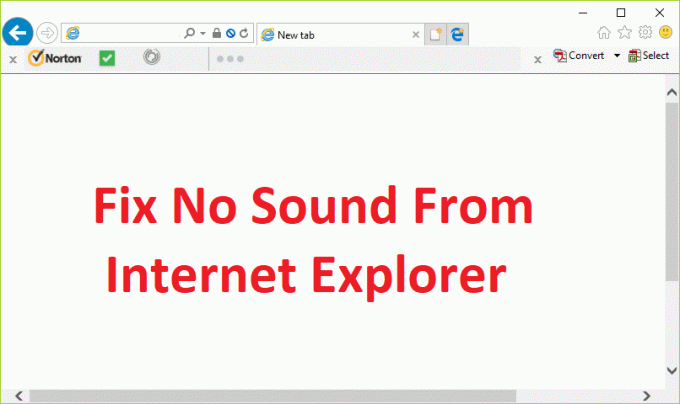 Labojiet bez skaņas no Internet Explorer