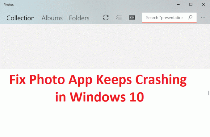 Aplicația Fix Photo se blochează în Windows 10