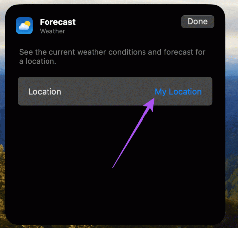 widget météo ma localisation mac