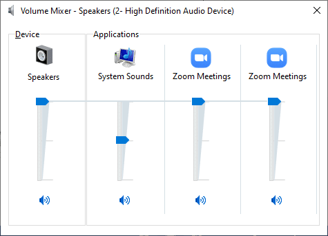 Sada provjerite jesu li razine zvuka postavljene na maksimum za Zoom sastanke. Popravite zumiranje zvuka koji ne radi u sustavu Windows 10