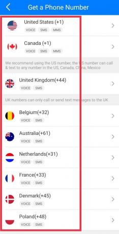 pilih negara | buat Tinder tanpa nomor telepon