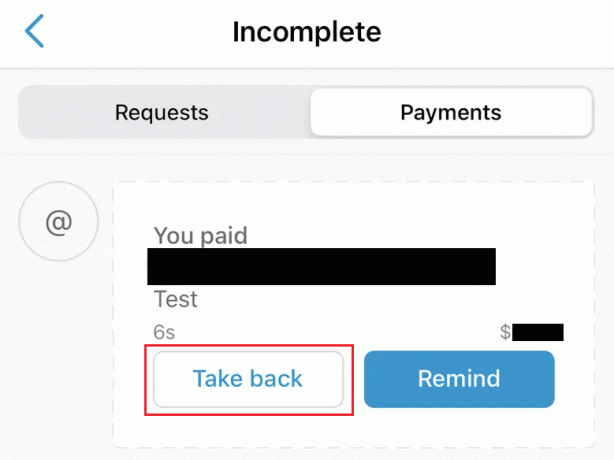 Ta tillbaka alternativet i din Venmo-app | Venmo omvänd betalning