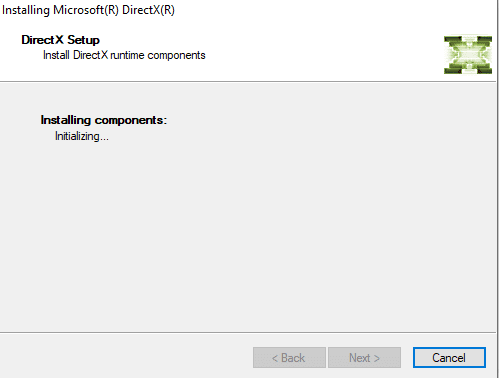 DirectX Setup va începe să se instaleze | 