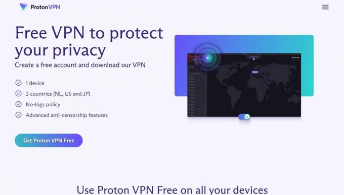 ProtonVPN-hjemmeside | iCloud Private Relay vs VPN